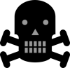 +danger+symbol+skull+ clipart
