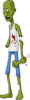 +scary+monster+zombie+armed+ clipart