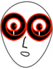 +strange+alien+head+red+eyes+ clipart