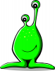 +strange+comic+alien+ clipart