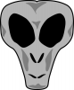 +strange+creepy+alien+head+ clipart