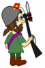 +nicu+cartoon+character+soldier+flower+in+gun+ clipart