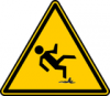 +sign+warning+banana+peel+ clipart