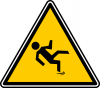 +sign+warning+slippery+ clipart
