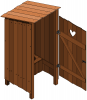 +rural+country+building+outhouse+open+ clipart