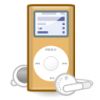 +icon+music+multimedia+player+ipod+mini+gold+ clipart