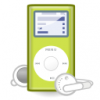 +icon+music+multimedia+player+ipod+mini+green+ clipart