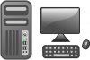 +tech+computer+workstation+ clipart
