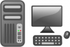 +tech+computer+workstation+ clipart