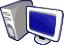 +tech+desktop+computer+icon+ clipart