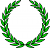 +sign+information+education+laurel+wreath+ clipart