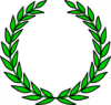 +sign+information+education+laurel+wreath+ clipart