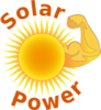 +energy+power+electricity+solar+power+with+label+ clipart