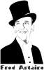 +famous+people+celebrity+dancer+Fred+Astaire+w+label+ clipart