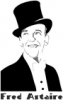 +famous+people+celebrity+dancer+Fred+Astaire+w+label+ clipart