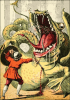 +monster+boy+and+the+dragon+ clipart