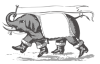 +animal+mammal+Elephantidae+elephant+label+ clipart