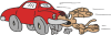 +animal+canine+canid+dog+cartoon+dog+catches+car+ clipart