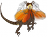 +animal+Frill+necked+lizard+dragon+ clipart