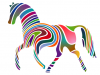 +animal+ungulate+mammal+Equidae+rainbow+horse+ clipart