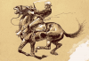 +animal+ungulate+mammal+Equidae+warhorse+ clipart