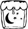 +climate+weather+clime+atmosphere+weather+scene+window+starry+night+ clipart
