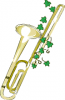 +marry+marriage+wedlock+matrimony+wedding+trombone+w+ivy+ clipart