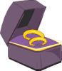 +marry+marriage+wedlock+matrimony+wedding+wedding+bands+in+open+box+ clipart