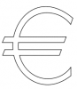 +money+currency+loot+dinero+Euro+sign+hollow+ clipart