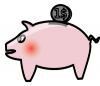 +money+currency+loot+dinero+piggy+bank+ clipart