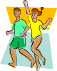 +sports+sport+exercise+normal+fitness+couple+ clipart