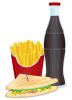 +meal+food+nourishment+feast+eat+sandwich+fries+lunch+ clipart