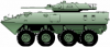 +transportation+military+army+vehicle+LAV25+ clipart