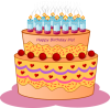 +party+food+birthday+cake+ clipart