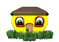 +building+structure+Yellow+House+Animation+ clipart
