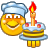 +food+sweet+small+Birthday+Cake++ clipart